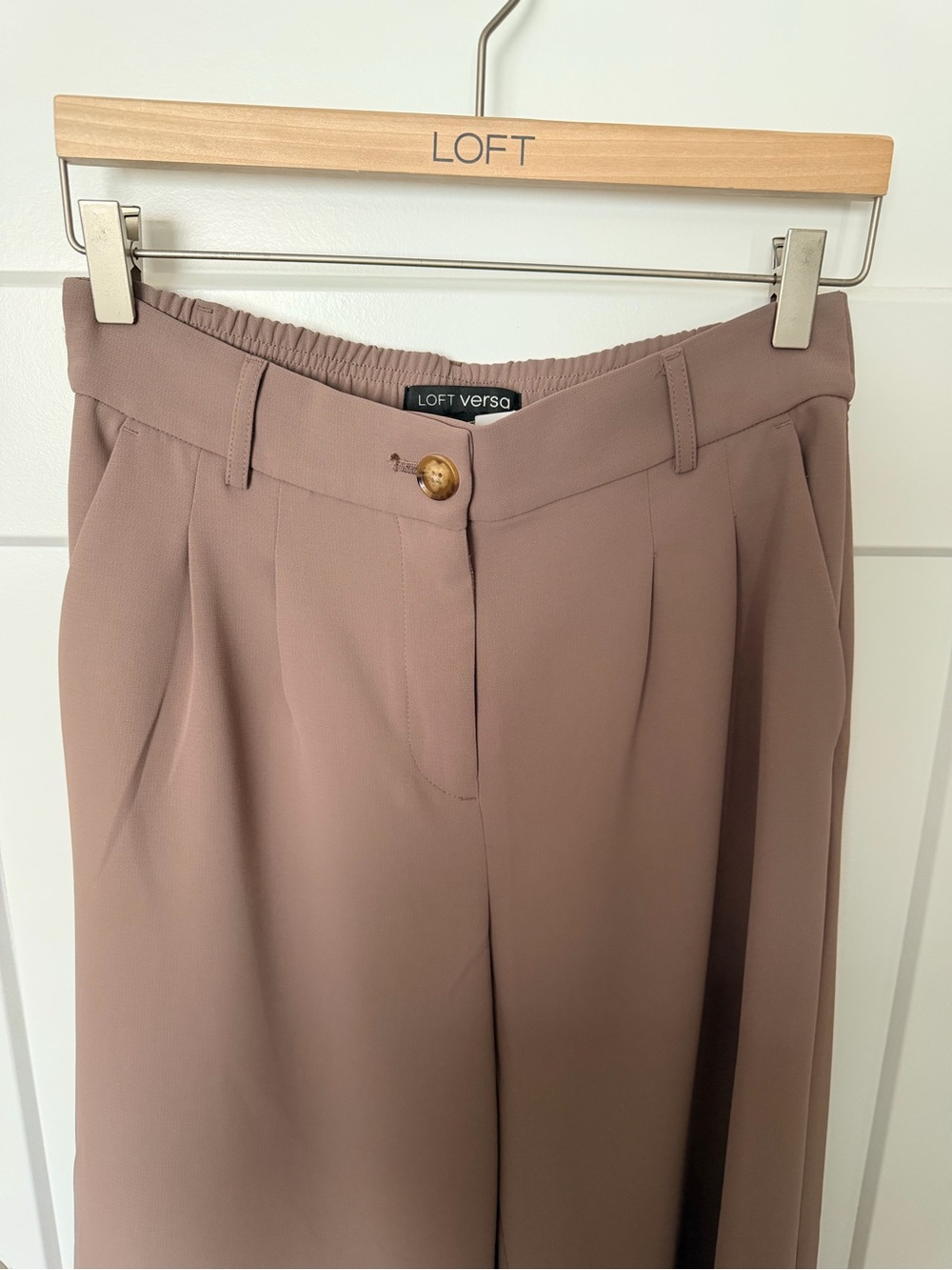LOFT Versa Crepe Drape Palazzo Pant - Picture 5 of 9